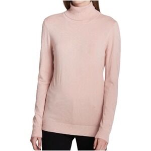 Calvin Klein Blush Pink Turtleneck Tunic Pullover Large